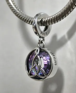 Charm Madre e Hija Nudo Celta Plata 925