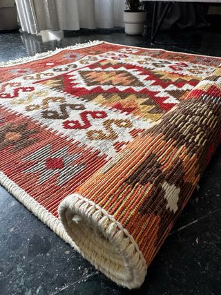 Tappeto Kilim in Cotone Etnico 80x150 cm