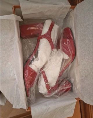 Sandalias Amaru Rojas Tacon Bloque tallas 40-41y42