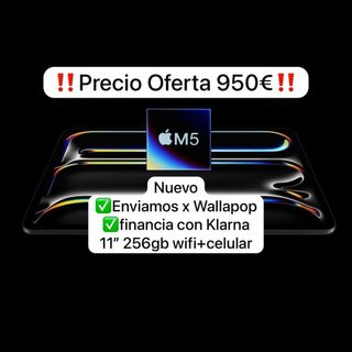 iPad Pro M5 11 256GB Celular NUEVO