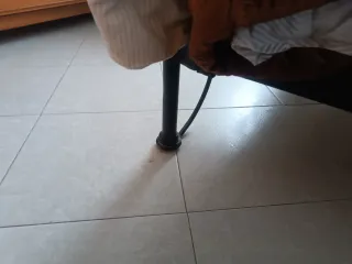 Estructura Cama Hierro y Latón Antigua