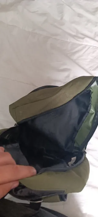 Mochila verde militar