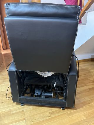 Poltrona Relax in Similpelle Nera