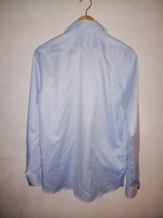 Camisa Zara Hombre Talla L Azul
