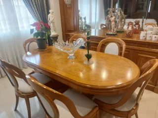 Mesa de salón extensible 1,80m a 3m