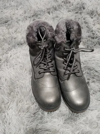 Stivaletti Navy Sail grigio/argento