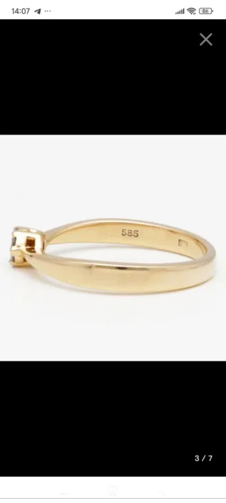 Anillo oro 18k con brillantes