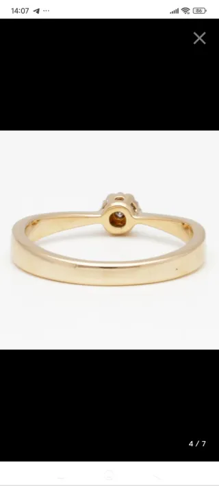 Anillo oro 18k con brillantes