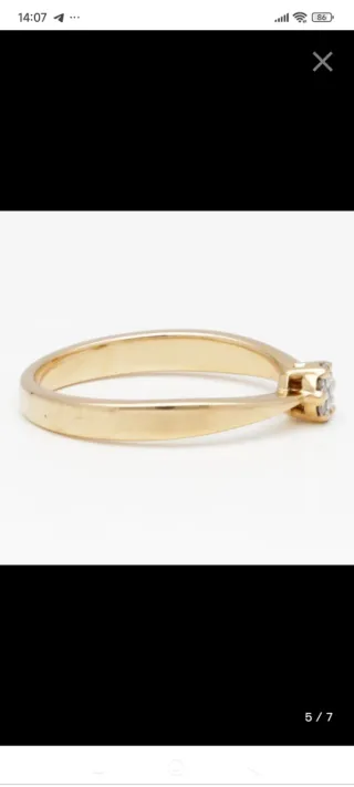 Anillo oro 18k con brillantes