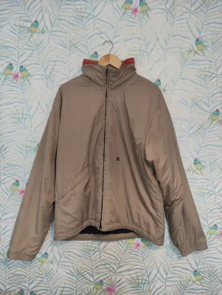 Abrigo Adidas Vintage Beige y Naranja