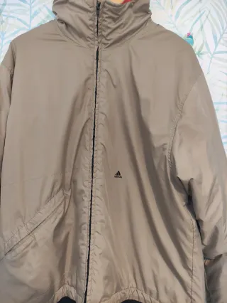 Abrigo Adidas Vintage Beige y Naranja