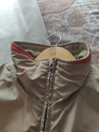 Abrigo Adidas Vintage Beige y Naranja