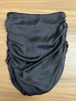 Gonna Zara nera satinata