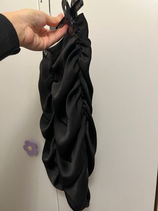 Gonna Zara nera satinata