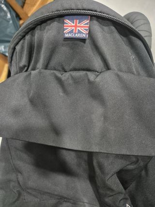 Silla de paseo Maclaren negra + plástico lluvia