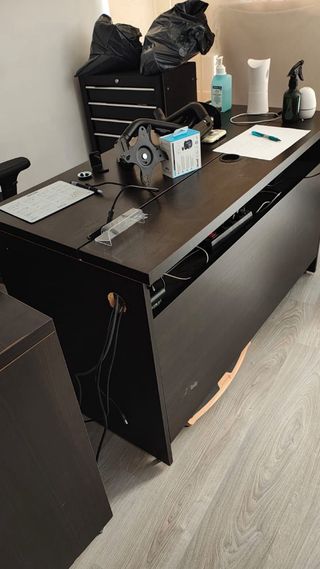 Pack 2 mesas de escritorio de madera (10€/ud)