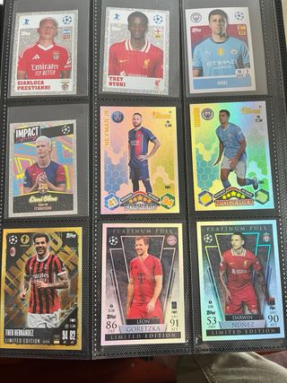 Tarjetas Topps de todo tipo