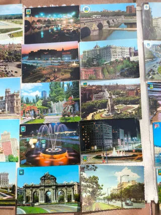 Lote 37 Postales Comunidad de Madrid. Vintage