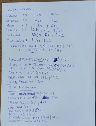 Lote Camisetas "Cuspe de pita"