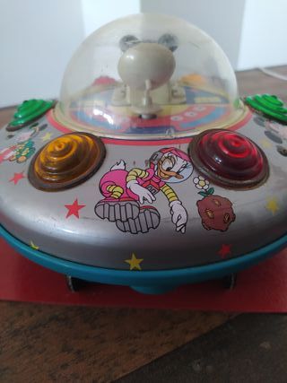 Nave Espacial Mickey Mouse Hojalata Juguete DISNEY