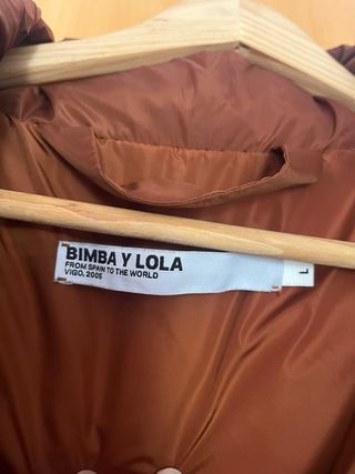 Chaqueta Bimba y Lola plumífera marrón