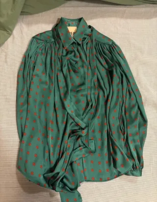 Blusa Aniye By verde con estampado