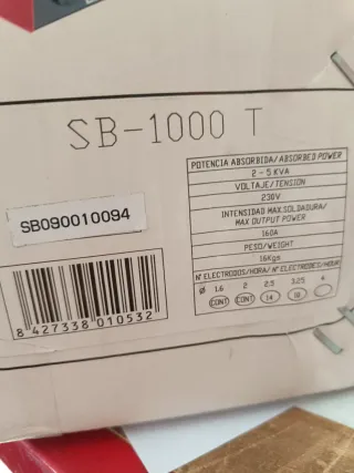 Soldadora Solter SB1000T Electrodos