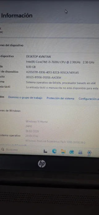 Portátil HP Negro con 2 Discos Duros