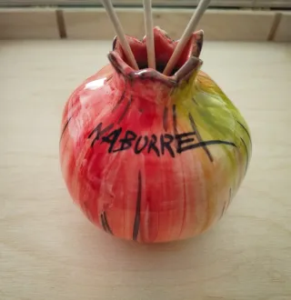 Melograno in ceramica decorativo