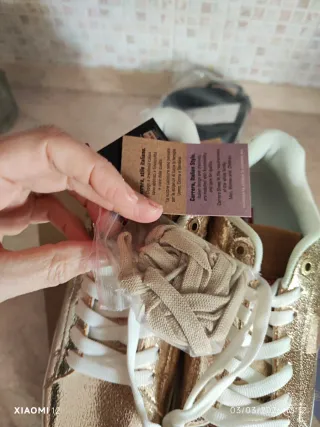 Sneakers donna Carrera oro taglia 37