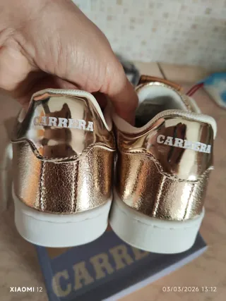 Sneakers donna Carrera oro taglia 37