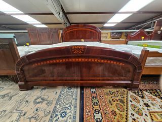 Cama Madeira Maciça com Estrado e Colchão