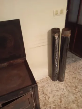 Estufa de leña con horno