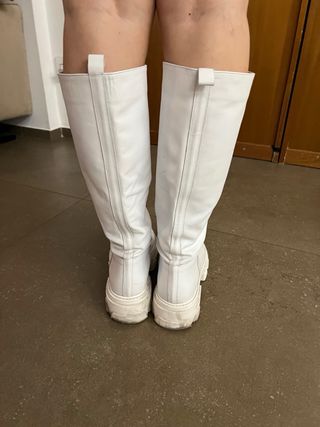 Stivali bianchi chunky