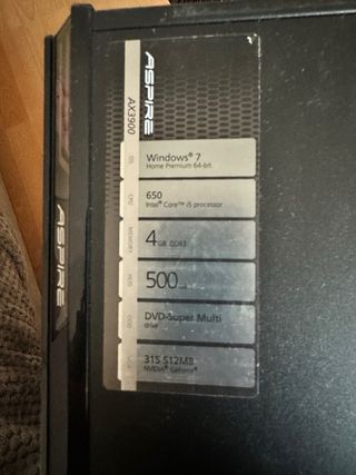 Ordenador sobremesa Acer Negro