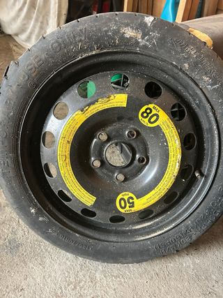 Llanta de repuesto temporal vw 125/70R16