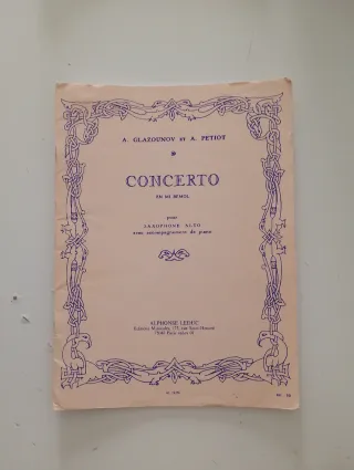 Glazunov & Petiot - Concerto para Saxofón Alto