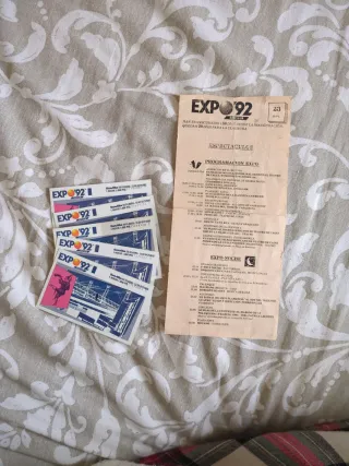Lote 5 Pases Expo 92 y Programa