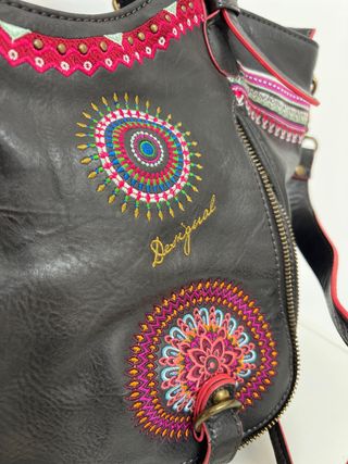 Bolsa de piel Desigual Negro Multicolor