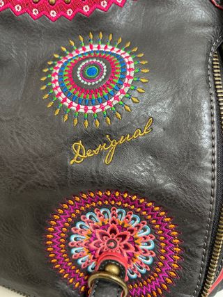 Bolsa de piel Desigual Negro Multicolor