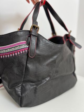 Bolsa de piel Desigual Negro Multicolor