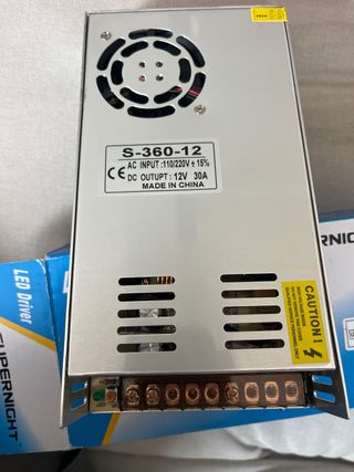 Fuente de alimentación SUPERNIGHT 12V 30A