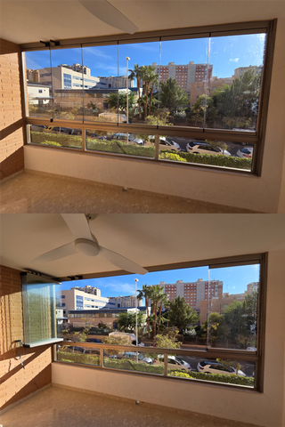 Cerramiento Cortinas de Cristal Proftek.