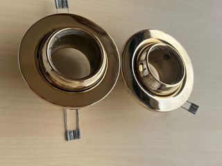 Pack 2 Focos Empotrables Basculantes Dorados