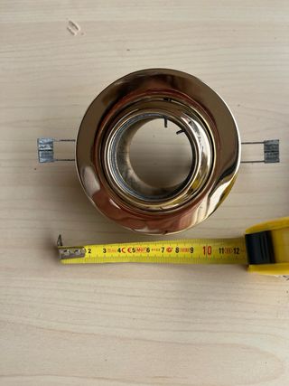 Pack 2 Focos Empotrables Basculantes Dorados