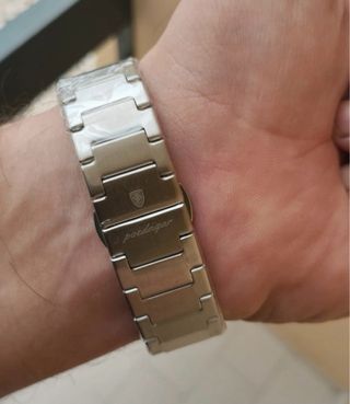 Reloj Poedagar Hombre Plata y Blanco