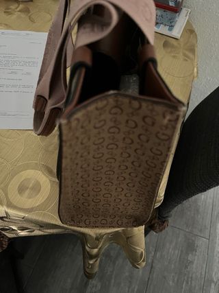 Bolso Guess Mujer Marrón y Rosa