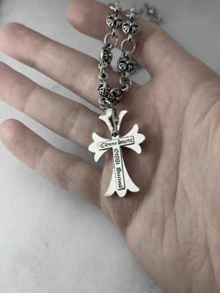 Collana CH Croce Gotica Acciaio