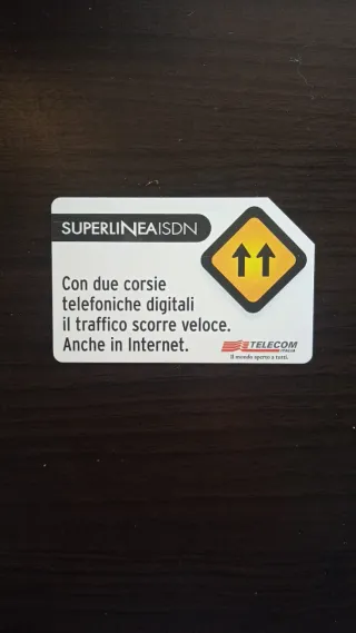 Carta Telefonica Telecom Superlinea ISDN