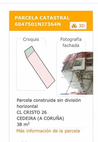 Casa adosada en venta en Cedeira